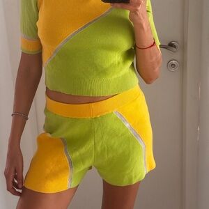 2 pieces shorts and a crop top